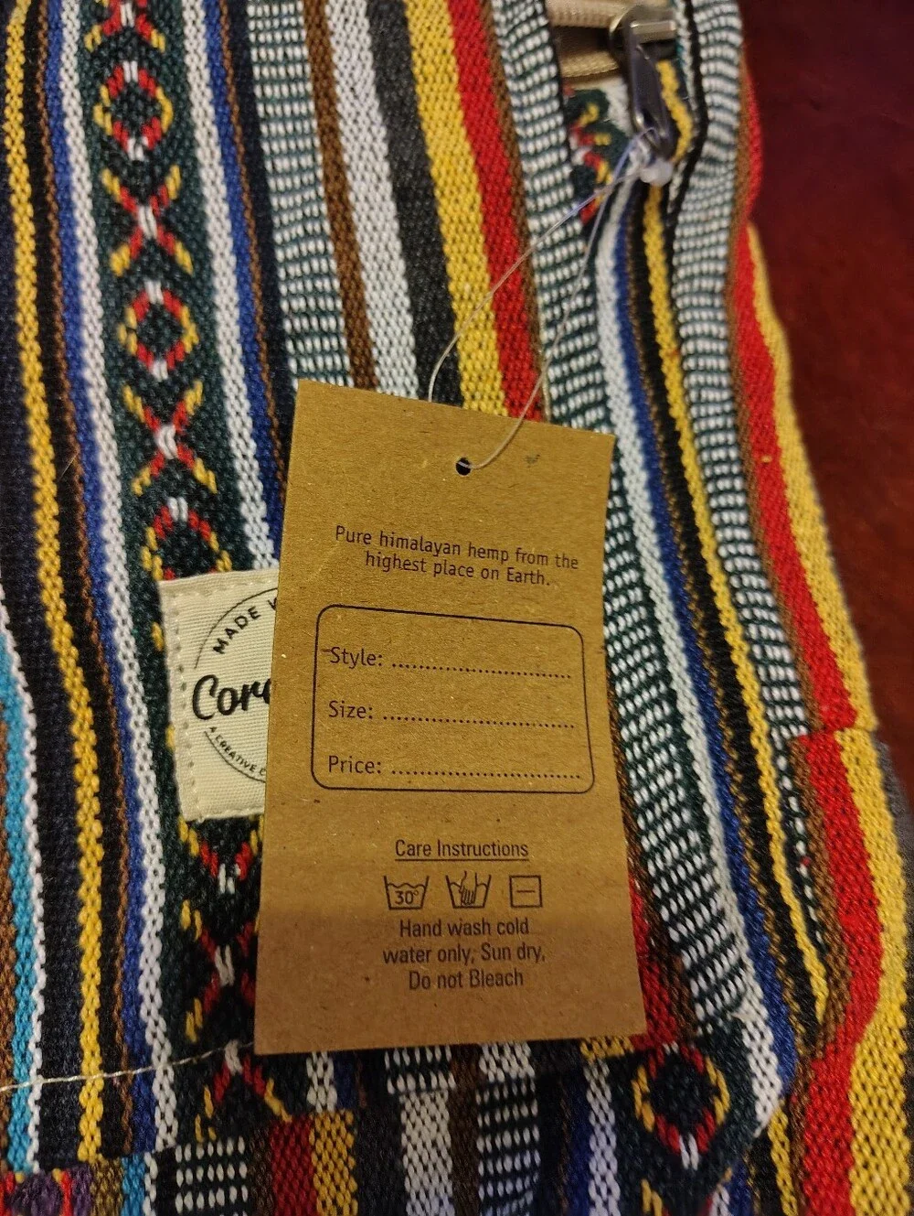 Core Hemp Crossbody Messenger Bag